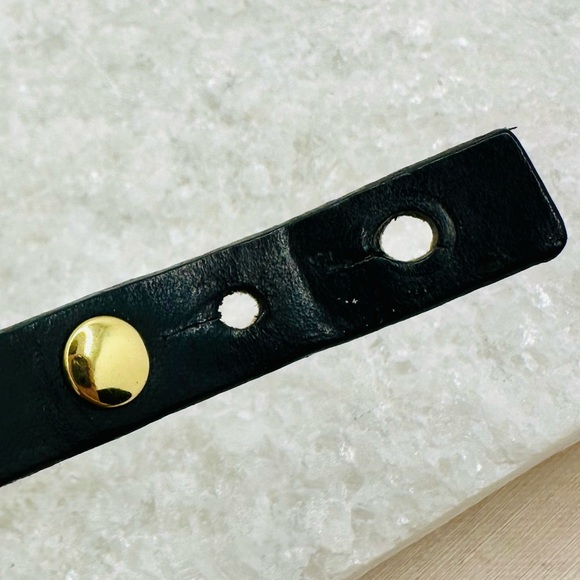 EUC Tory Burch Miller Stud Double Wrap Exotic Snakeskin Bracelet - Picture 14 of 15